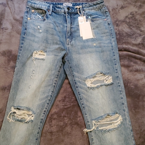 - Nwt special a denim relaxed distressed jeans - Picture 7 of 9